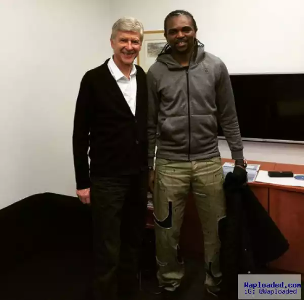 Photos: Kanu Nwankwo Meets With His Former Coach During Signing Of 2 Nigerian Players
